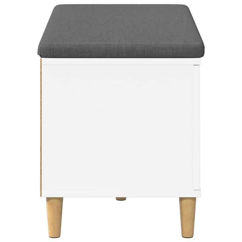 Casa si Gradina - Mobilier - Organizare si depozitare - Bancute - Banca pentru hol cu perna, cu depozitare Alb 60 x 38 x 46 cm - Infinity.ro