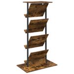 Casa si Gradina - Mobilier - Biblioteci si rafturi - Rafturi - Raft pentru reviste cu raft Stejar fumuriu 68 x 40 x 123.5 cm - Infinity.ro