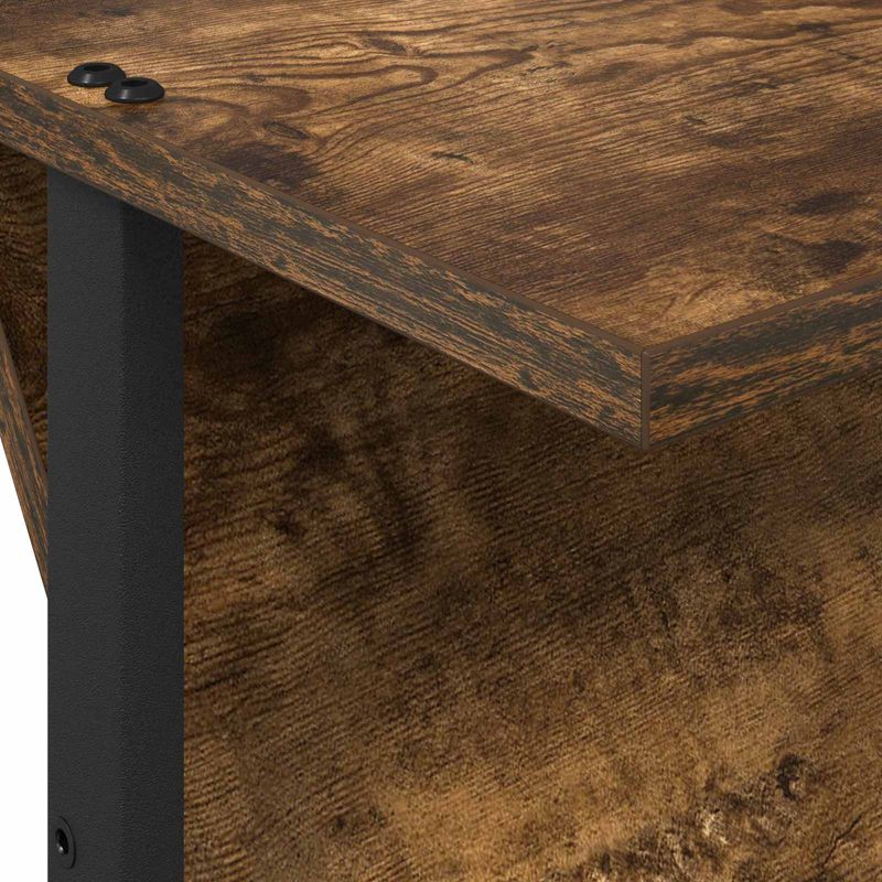 Casa si Gradina - Mobilier - Biblioteci si rafturi - Rafturi - Raft pentru reviste cu raft Stejar fumuriu 68 x 40 x 123.5 cm - Infinity.ro