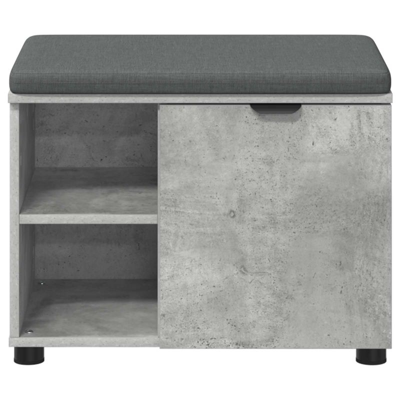 Casa si Gradina - Mobilier - Organizare si depozitare - Bancute - Banca pentru hol cu perna Simplu Gri din beton 60 x 38 x 46 cm - Infinity.ro