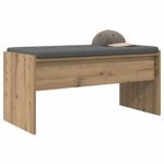 Casa si Gradina - Mobilier - Organizare si depozitare - Bancute - Banca pentru hol cu perna Stejar Artizanal 83 x 38 x 40 cm - Infinity.ro