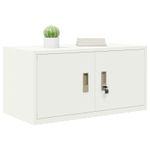 Casa si Gradina - Mobilier - Dulapuri si sifoniere - Dulapuri - Dulap de depozitare Alb 80 x 40 x 40 cm Otel Laminat la Rece - Infinity.ro