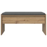 Casa si Gradina - Mobilier - Organizare si depozitare - Bancute - Banca pentru hol cu perna Stejar Artizanal 83 x 38 x 40 cm - Infinity.ro