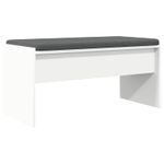 Casa si Gradina - Mobilier - Canapele si coltare - Banchete - Banca pentru hol cu perna Alb 80 x 38 x 46 cm - Infinity.ro