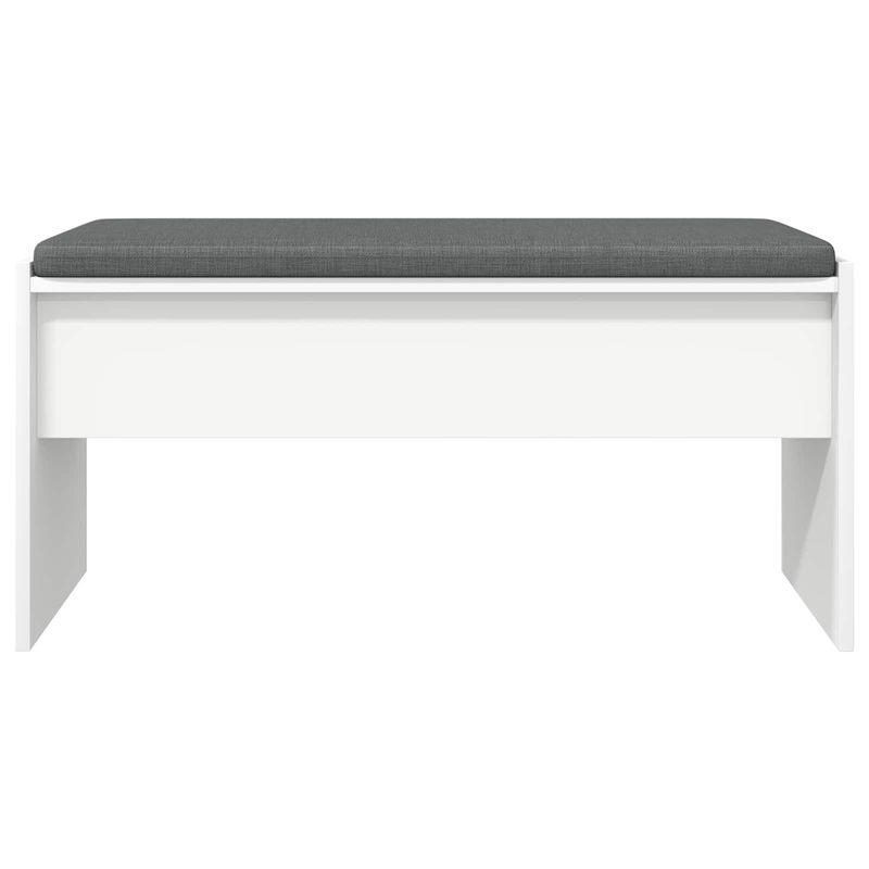 Casa si Gradina - Mobilier - Canapele si coltare - Banchete - Banca pentru hol cu perna Alb 80 x 38 x 46 cm - Infinity.ro