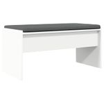 Casa si Gradina - Mobilier - Canapele si coltare - Banchete - Banca pentru hol cu perna Alb 80 x 38 x 46 cm - Infinity.ro