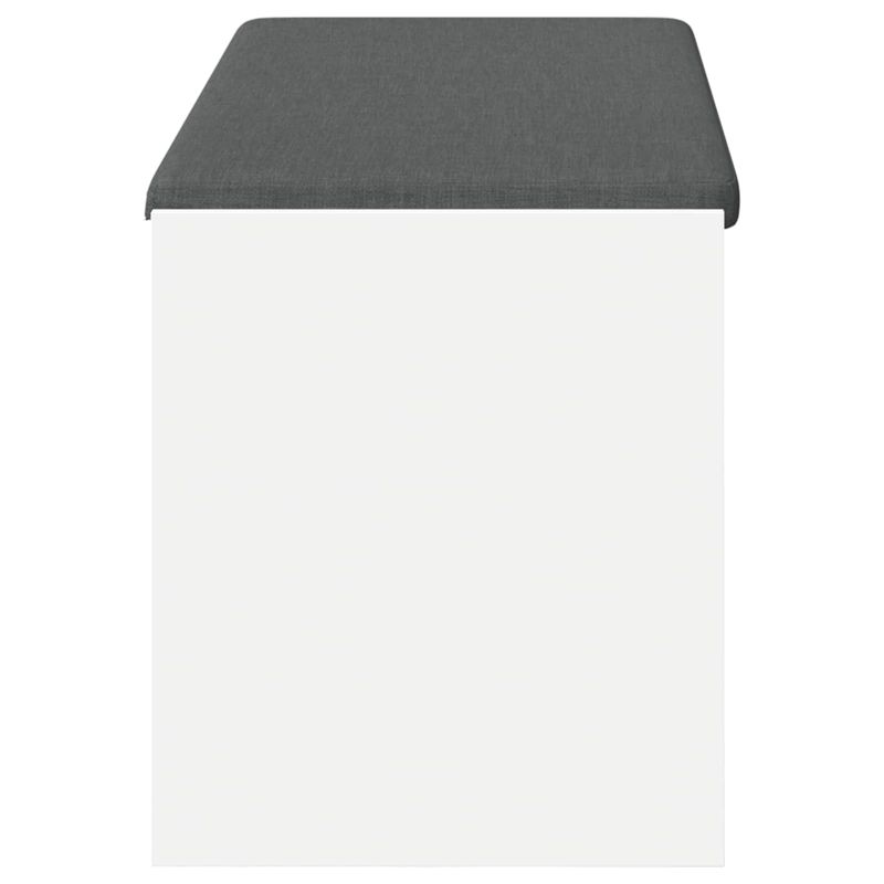 Casa si Gradina - Mobilier - Organizare si depozitare - Bancute - Banca pentru hol cu perna cu raft Alb 103 x 38 x 45 cm - Infinity.ro