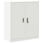 Casa si Gradina - Mobilier - Dulapuri si sifoniere - Dulapuri - Dulap de depozitare Alb 90 x 40 x 105 cm Otel Laminat la Rece - Infinity.ro