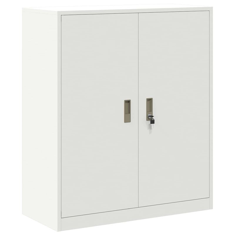 Casa si Gradina - Mobilier - Dulapuri si sifoniere - Dulapuri - Dulap de depozitare Alb 90 x 40 x 105 cm Otel Laminat la Rece - Infinity.ro