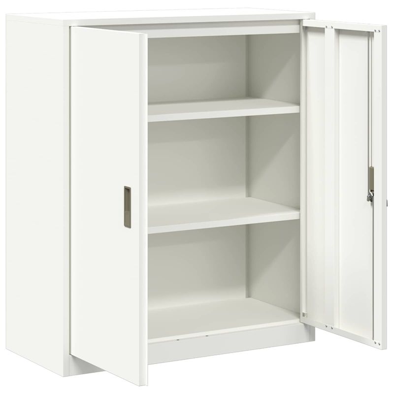 Casa si Gradina - Mobilier - Dulapuri si sifoniere - Dulapuri - Dulap de depozitare Alb 90 x 40 x 105 cm Otel Laminat la Rece - Infinity.ro