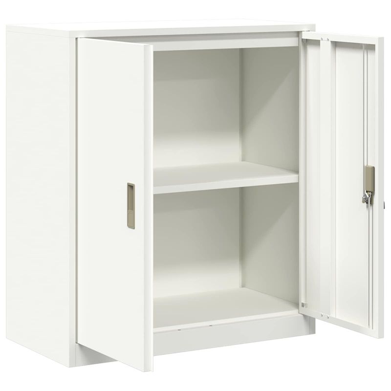 Casa si Gradina - Mobilier - Dulapuri si sifoniere - Dulapuri - Dulap de depozitare Alb 80 x 40 x 90 cm Otel Laminat la Rece - Infinity.ro