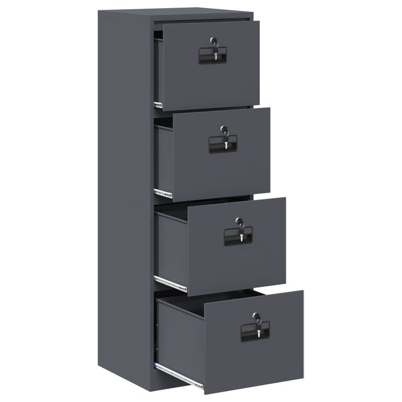Casa si Gradina - Mobilier - Dulapuri si sifoniere - Dulapuri - Dulap pentru Fisiere cu sertar Antracit 44 x 50 x 106.5 cm - Infinity.ro