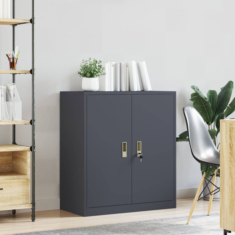 Casa si Gradina - Mobilier - Dulapuri si sifoniere - Dulapuri - Dulap de depozitare cu depozitare Antracit 80 x 40 x 90 cm - Infinity.ro
