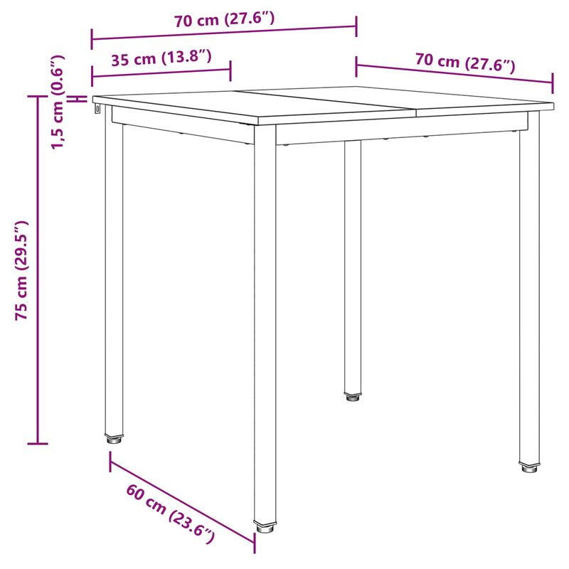 Casa si Gradina - Mobilier - Mese si birouri - Mese bucatarie si dining - Mese de sufragerie METAL - Infinity.ro