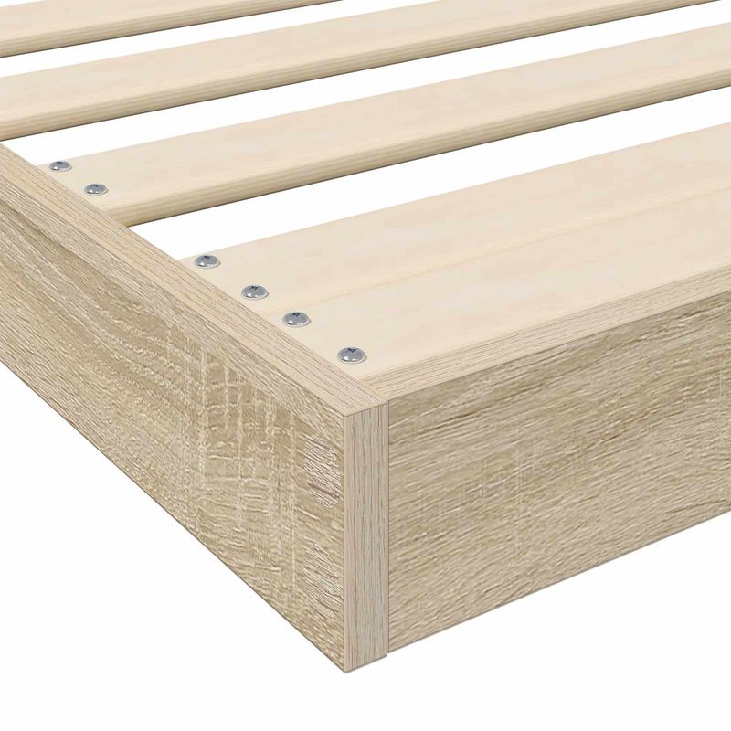 Casa si Gradina - Mobilier - Paturi si accesorii - Paturi - Cadru de pat de podea Sonoma 80 x 200 cm Lemn compozit - Infinity.ro