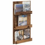 Casa si Gradina - Mobilier - Biblioteci si rafturi - Rafturi - Raft pentru reviste Lemn vechi 51 x 11 x 102 cm Lemn compozit - Infinity.ro
