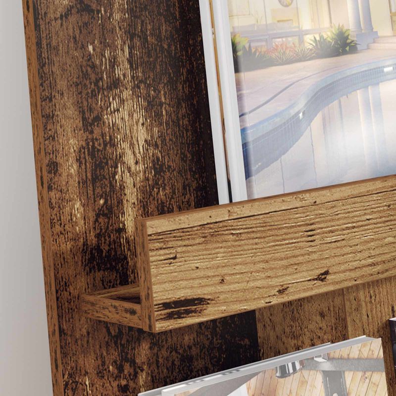 Casa si Gradina - Mobilier - Biblioteci si rafturi - Rafturi - Raft pentru reviste Lemn vechi 51 x 11 x 102 cm Lemn compozit - Infinity.ro