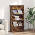 Casa si Gradina - Mobilier - Biblioteci si rafturi - Rafturi - Raft pentru reviste cu raft Stejar fumuriu 70 x 41 x 126 cm - Infinity.ro