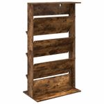 Casa si Gradina - Mobilier - Biblioteci si rafturi - Rafturi - Raft pentru reviste cu raft Stejar fumuriu 70 x 41 x 126 cm - Infinity.ro