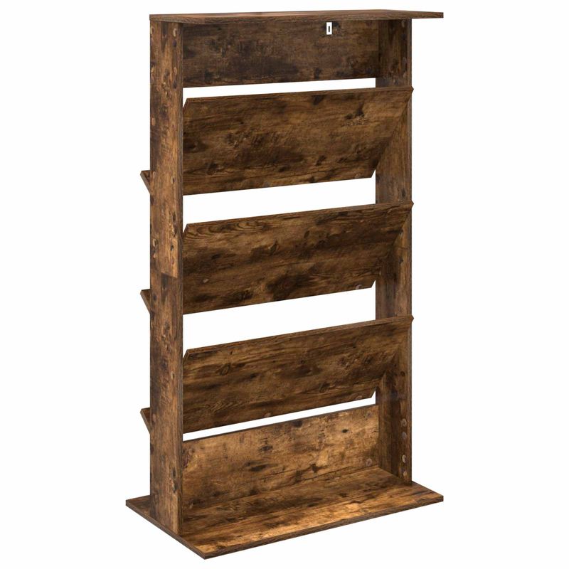 Casa si Gradina - Mobilier - Biblioteci si rafturi - Rafturi - Raft pentru reviste cu raft Stejar fumuriu 70 x 41 x 126 cm - Infinity.ro