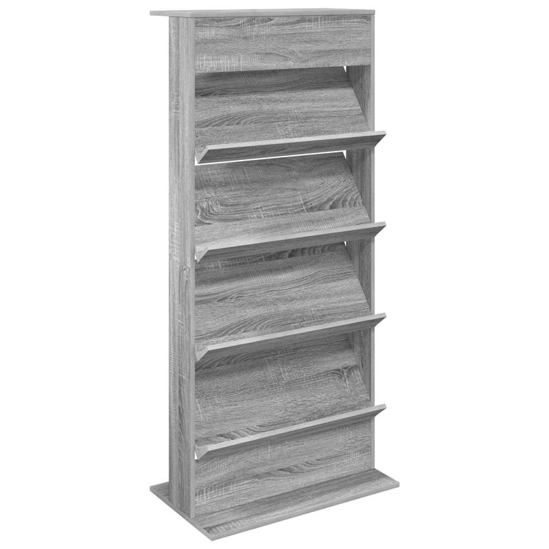 Casa si Gradina - Mobilier - Biblioteci si rafturi - Rafturi - Raft pentru reviste Gri Sonoma 70 x 41 x 156 cm Lemn compozit - Infinity.ro