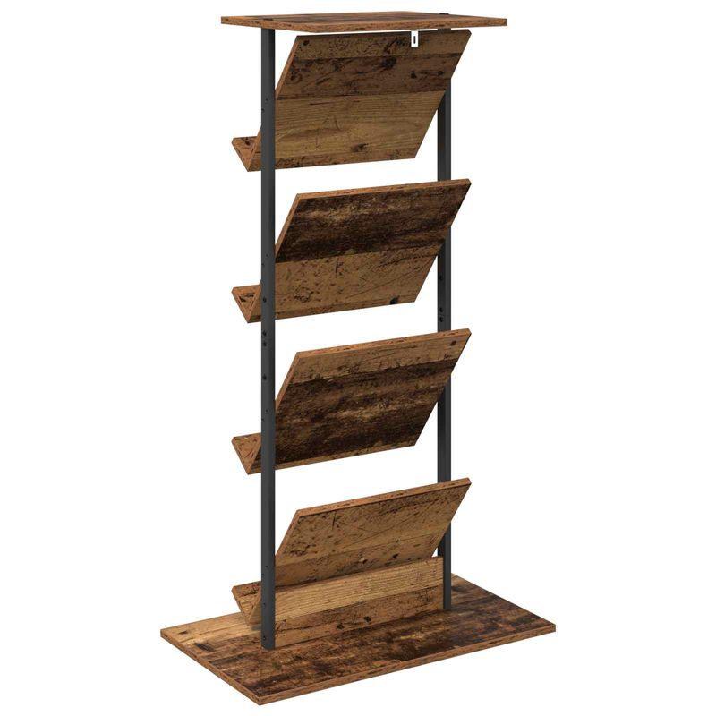 Casa si Gradina - Mobilier - Biblioteci si rafturi - Rafturi - Raft pentru reviste Lemn vechi 68 x 40 x 123.5 cm Lemn compozit - Infinity.ro
