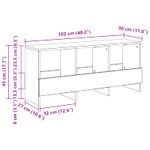 Casa si Gradina - Mobilier - Biblioteci si rafturi - Rafturi - Raft pentru reviste Stejar Artizanal 102 x 30 x 45 cm - Infinity.ro