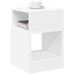 Casa si Gradina - Mobilier - Mese si birouri - Mese living - Masa laterala Alb 30,5 x 30 x 45 cm Lemn compozit - Infinity.ro
