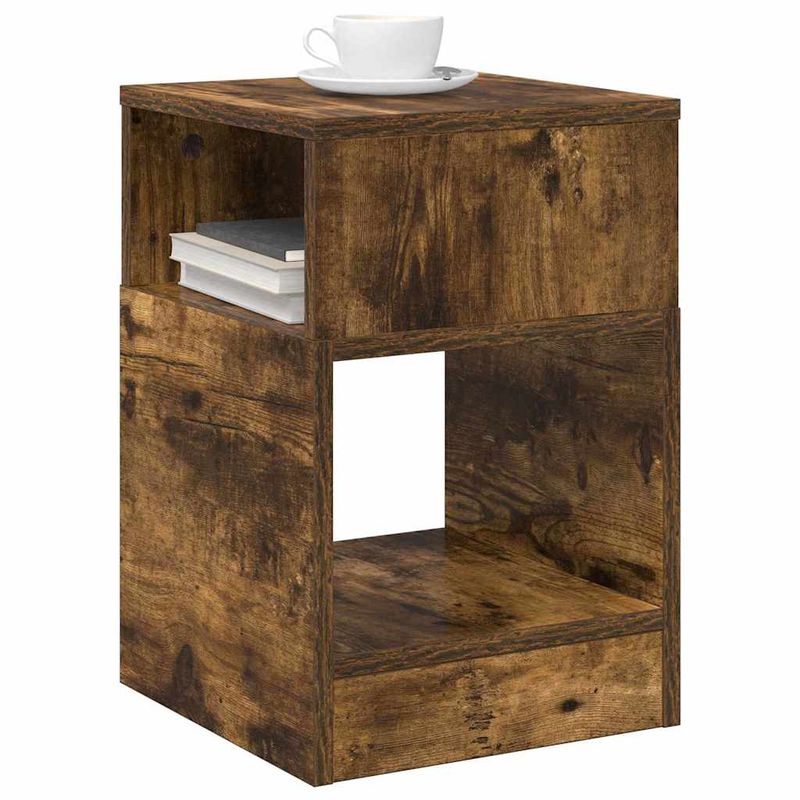 Casa si Gradina - Mobilier - Mese si birouri - Mese living - Masa laterala Stejar fumuriu 30,5 x 30 x 45 cm Lemn compozit - Infinity.ro