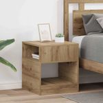 Casa si Gradina - Mobilier - Mese si birouri - Mese living - Masa laterala 2 pcs Stejar Artizanal 40,5 x 40 x 45 cm - Infinity.ro
