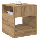 Casa si Gradina - Mobilier - Mese si birouri - Mese living - Masa laterala 2 pcs Stejar Artizanal 40,5 x 40 x 45 cm - Infinity.ro