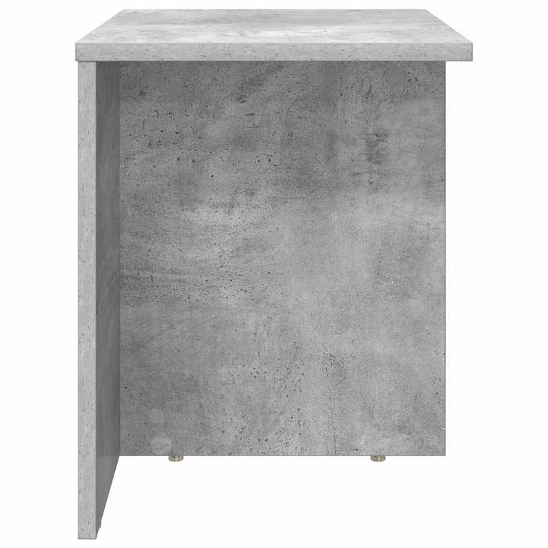 Casa si Gradina - Mobilier - Mese si birouri - Mese living - Masa laterala Gri din beton 37 x 32 x 40 cm Lemn compozit - Infinity.ro