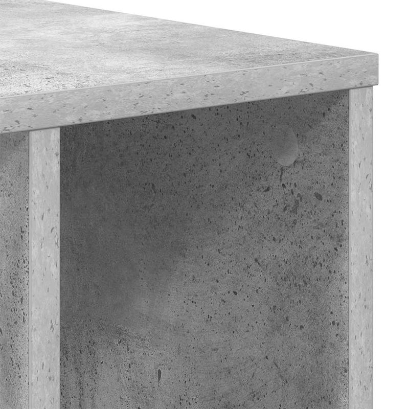 Casa si Gradina - Mobilier - Mese si birouri - Mese living - Masa laterala Gri din beton 37 x 32 x 40 cm Lemn compozit - Infinity.ro