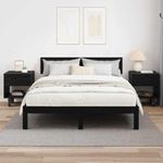Casa si Gradina - Mobilier - Comode si corpuri - Noptiere - Noptiera 2 pcs Stejar Negru 40,5 x 40 x 48 cm Lemn compozit - Infinity.ro