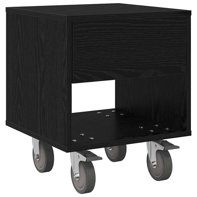 Casa si Gradina - Mobilier - Comode si corpuri - Noptiere - Noptiera 2 pcs Stejar Negru 40,5 x 40 x 48 cm Lemn compozit - Infinity.ro