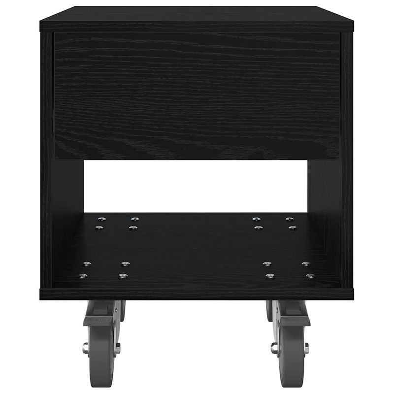 Casa si Gradina - Mobilier - Comode si corpuri - Noptiere - Noptiera 2 pcs Stejar Negru 40,5 x 40 x 48 cm Lemn compozit - Infinity.ro