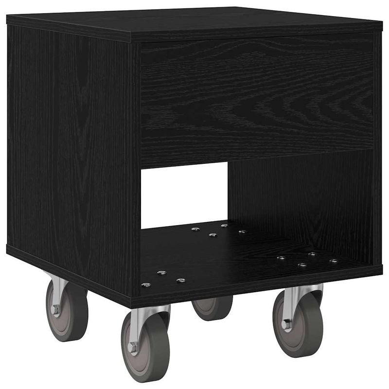 Casa si Gradina - Mobilier - Comode si corpuri - Noptiere - Noptiera 2 pcs Stejar Negru 40,5 x 40 x 48 cm Lemn compozit - Infinity.ro
