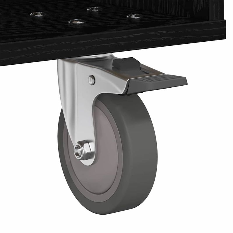 Casa si Gradina - Mobilier - Comode si corpuri - Noptiere - Noptiera 2 pcs Stejar Negru 40,5 x 40 x 48 cm Lemn compozit - Infinity.ro