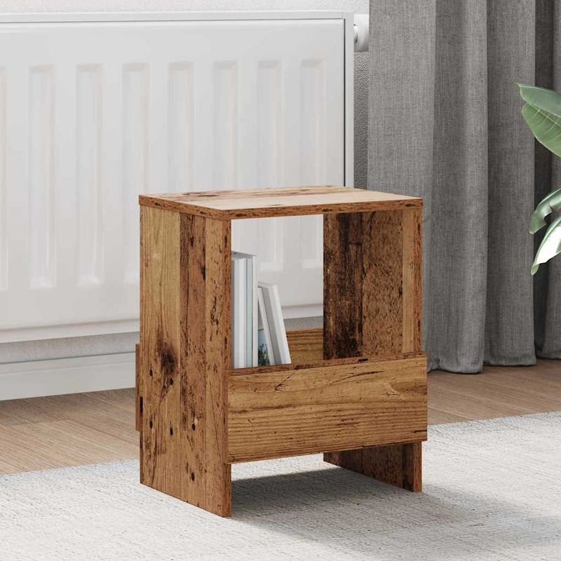 Casa si Gradina - Mobilier - Biblioteci si rafturi - Rafturi - Raft pentru reviste Lemn vechi 35 x 30 x 45 cm - Infinity.ro