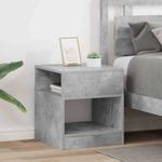 Casa si Gradina - Mobilier - Mese si birouri - Mese living - Masa laterala 2 pcs Gri din beton 40,5 x 40 x 45 cm - Infinity.ro
