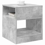 Casa si Gradina - Mobilier - Mese si birouri - Mese living - Masa laterala 2 pcs Gri din beton 40,5 x 40 x 45 cm - Infinity.ro