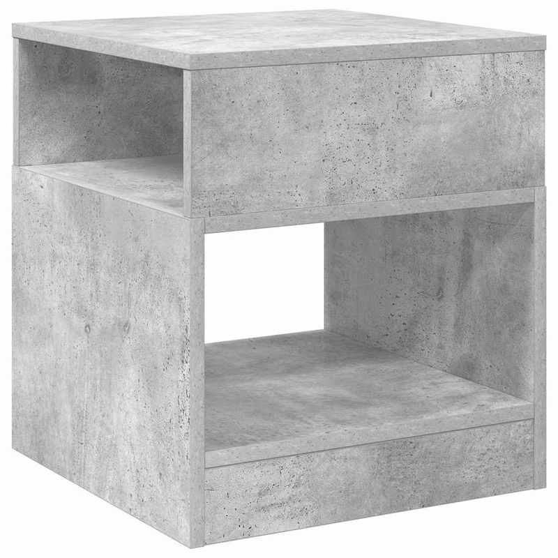 Casa si Gradina - Mobilier - Mese si birouri - Mese living - Masa laterala 2 pcs Gri din beton 40,5 x 40 x 45 cm - Infinity.ro