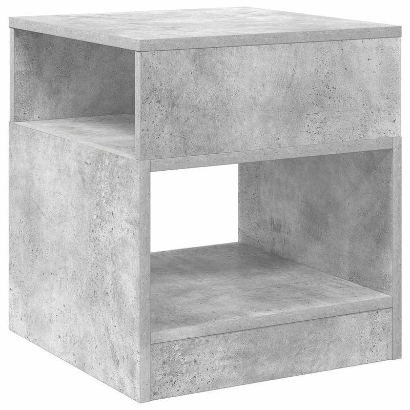 Casa si Gradina - Mobilier - Mese si birouri - Mese living - Masa laterala 2 pcs Gri din beton 40,5 x 40 x 45 cm - Infinity.ro