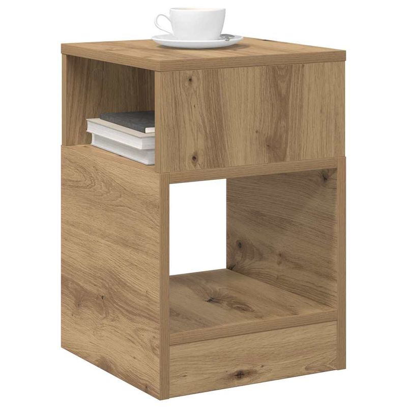 Casa si Gradina - Mobilier - Mese si birouri - Mese living - Masa laterala 2 pcs Stejar Artizanal 30,5 x 30 x 45 cm - Infinity.ro