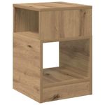 Casa si Gradina - Mobilier - Mese si birouri - Mese living - Masa laterala 2 pcs Stejar Artizanal 30,5 x 30 x 45 cm - Infinity.ro