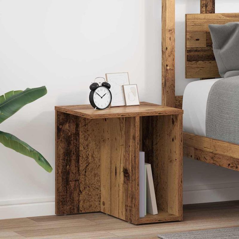 Casa si Gradina - Mobilier - Mese si birouri - Mese living - Masa laterala 2 pcs Lemn vechi 37 x 32 x 40 cm Lemn compozit - Infinity.ro