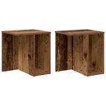 Casa si Gradina - Mobilier - Mese si birouri - Mese living - Masa laterala 2 pcs Lemn vechi 37 x 32 x 40 cm Lemn compozit - Infinity.ro