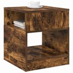 Casa si Gradina - Mobilier - Mese si birouri - Mese living - Masa laterala Stejar fumuriu 40,5 x 40 x 45 cm Lemn compozit - Infinity.ro