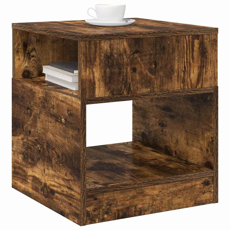 Casa si Gradina - Mobilier - Mese si birouri - Mese living - Masa laterala Stejar fumuriu 40,5 x 40 x 45 cm Lemn compozit - Infinity.ro