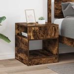 Casa si Gradina - Mobilier - Mese si birouri - Mese living - Masa laterala Stejar fumuriu 40,5 x 40 x 45 cm Lemn compozit - Infinity.ro